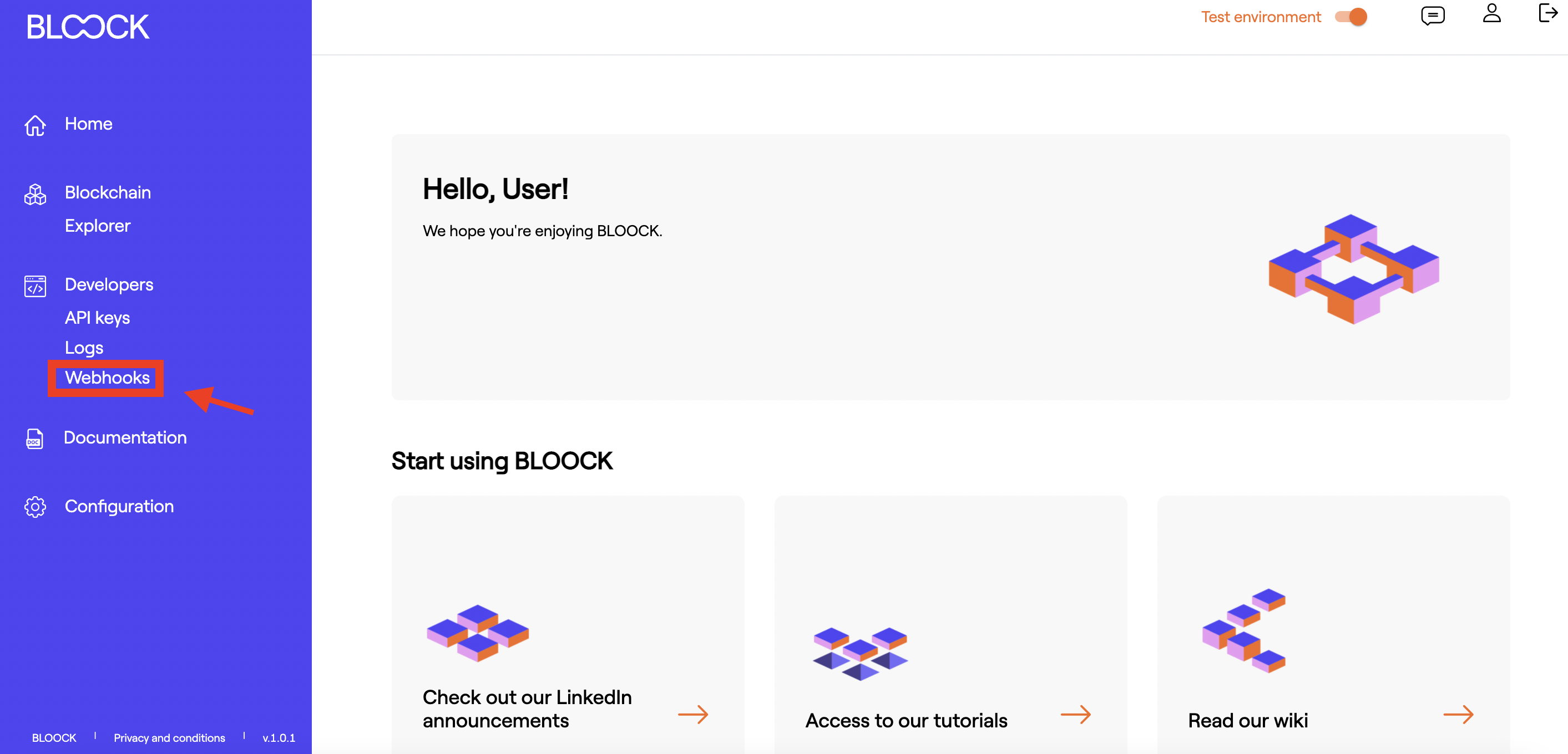 1 - Configure webhooks
