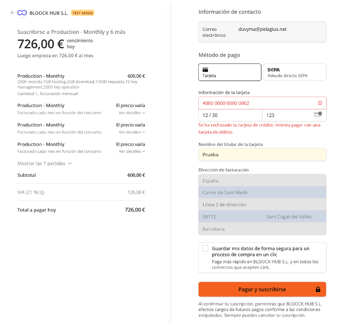 3- Manage payment method