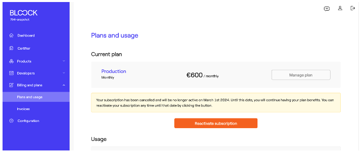 4- Cancel subscription