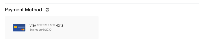 5- Manage payment method